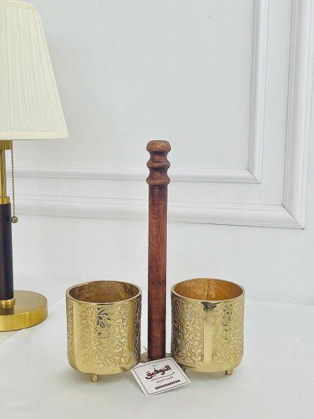 حمالة كاسات نحاس هندي