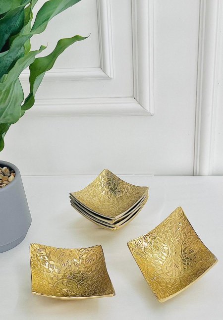 صحون مكسرات نحاس هندي عدد 6