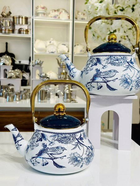 أبريق شاي توتيا 1,5 لتر ازرق مميز