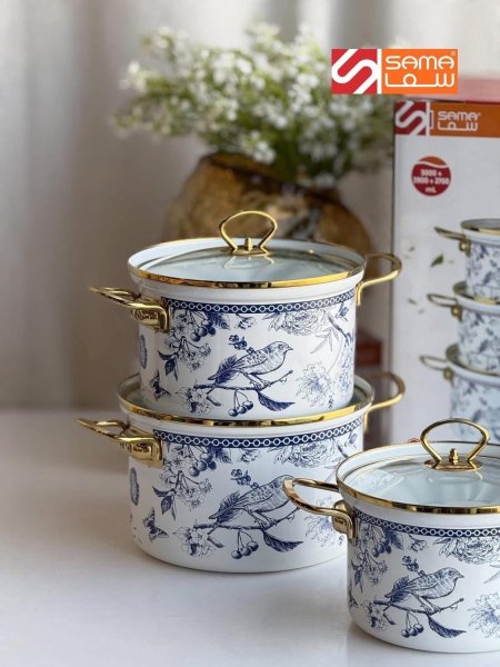 طقم طناجر توتيا ازرق مميز 3