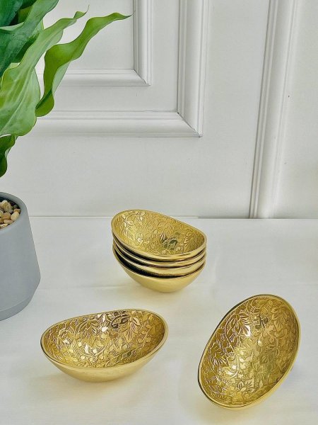 صحون مكسرات نحاس هندي عدد 6