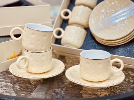 فناجين قهوة أندلس 6 الوان 6+6