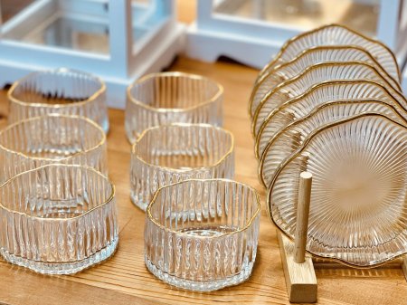 صحون مكسرات وحلويات 12 قطعه