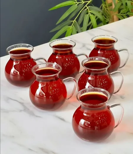 كاسات شاي الترند العصفور سادة على 6