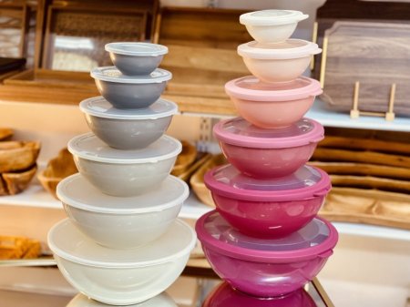 طقم طشط مع غطا 6 قطع جودة عالية