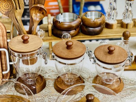 طقم سكريات مع معالق